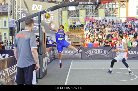FIBA 3x3 Olympic Qualifying Tournament 2021 DEBRECEN/HUNGARY-stock-foto