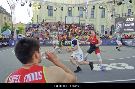 FIBA 3x3 Olympic Qualifying Tournament 2021 DEBRECEN/HUNGARY-stock-foto
