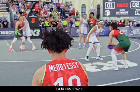 FIBA 3x3 Olympic Qualifying Tournament 2021 DEBRECEN/HUNGARY-stock-foto