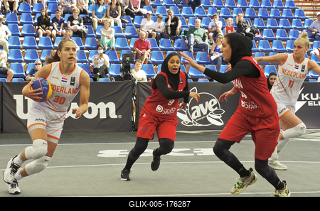 FIBA 3x3 Olympic Qualifying Tournament 2021 DEBRECEN/HUNGARY-stock-foto