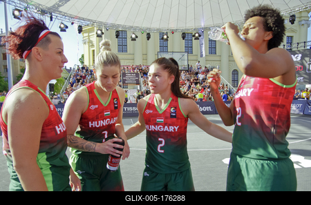 FIBA 3x3 Olympic Qualifying Tournament 2021 DEBRECEN/HUNGARY-stock-foto