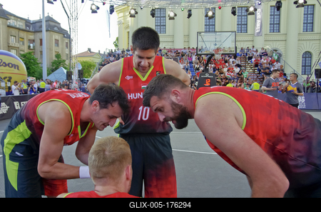 FIBA 3x3 Olympic Qualifying Tournament 2021 DEBRECEN/HUNGARY-stock-foto