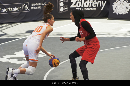 FIBA 3x3 Olympic Qualifying Tournament 2021 DEBRECEN/HUNGARY-stock-foto