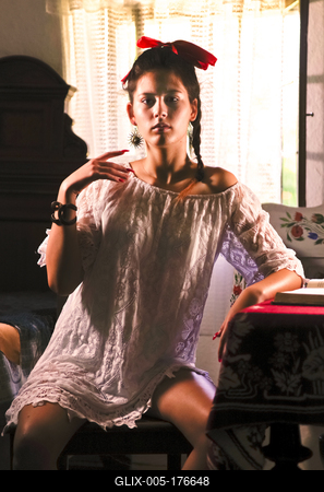 Kun ethnic girl from Karcag.-stock-foto