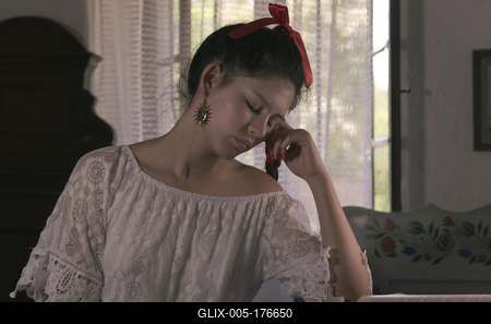 Kun ethnic girl from Karcag.-stock-foto