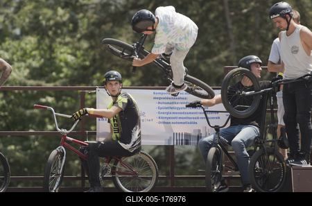 Dese BMX Freestyle Magyar Országos Bajnokság 2021 Debrecen-stock-foto