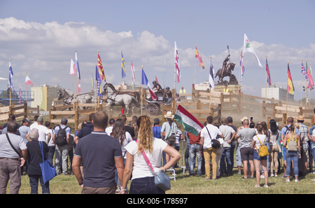 FEI Driving European Championship for Four in Hand- Budapest 2021-stock-foto