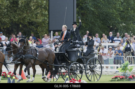 FEI Driving European Championship for Four in Hand- Budapest 2021-stock-foto