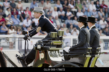 FEI Driving European Championship for Four in Hand- Budapest 2021-stock-foto