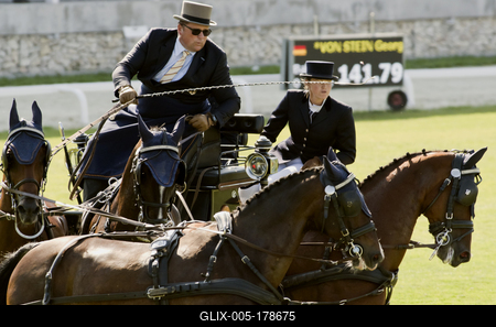 FEI Driving European Championship for Four in Hand- Budapest 2021-stock-foto