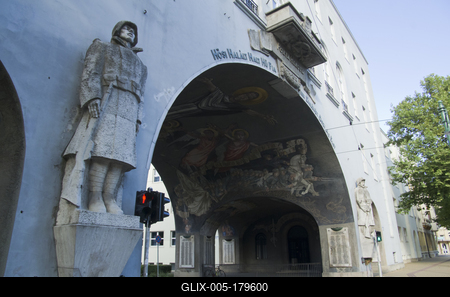 Hősök kapuja/Szeged-stock-foto