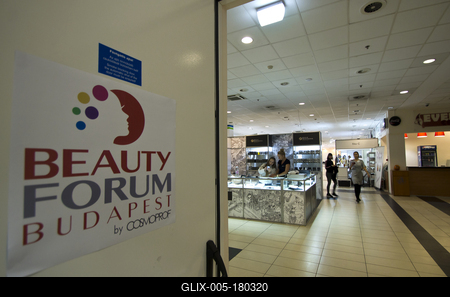 Beauty Fórum Budapest/Lurdy ház-stock-foto