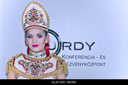 29.Magyar Make up Kupa  - Folklór-stock-foto