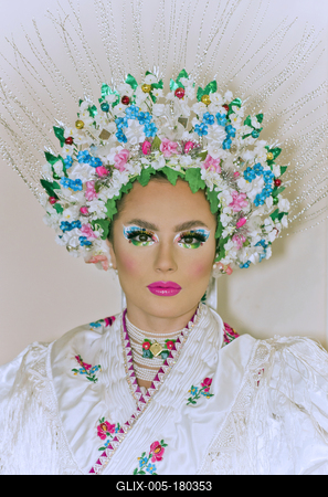 29.Magyar Make up Kupa  - Folklór-stock-foto