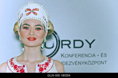 29.Magyar Make up Kupa  - Folklór-stock-foto
