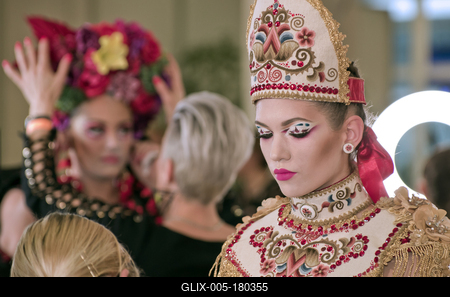 29.Magyar Make up Kupa  - Folklór-stock-foto