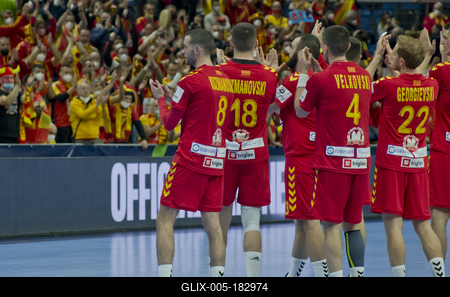 Mens' EHF Euro 2022 Debrecen(Főnix Arena)-stock-foto
