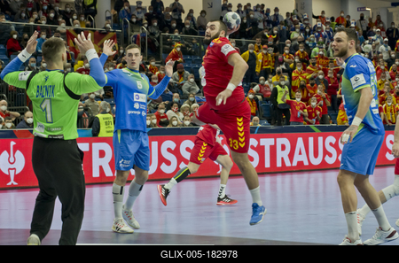 Mens' EHF Euro 2022 Debrecen(Főnix Arena)-stock-foto