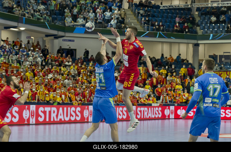 Mens' EHF Euro 2022 Debrecen(Főnix Arena)-stock-foto