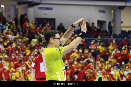 Mens' EHF Euro 2022 Debrecen(Főnix Arena)-stock-foto