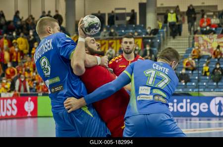 Mens' EHF Euro 2022 Debrecen(Főnix Arena)-stock-foto