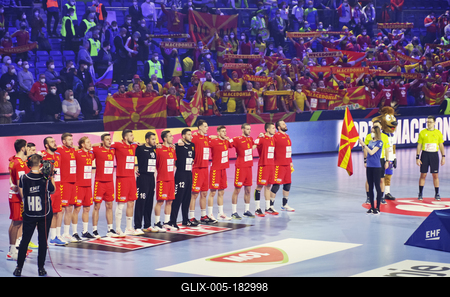 Mens' EHF Euro 2022 Debrecen(Főnix Arena)-stock-foto