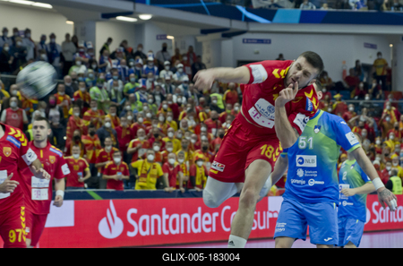 Mens' EHF Euro 2022 Debrecen(Főnix Arena)-stock-foto