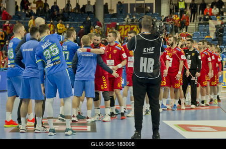 Mens' EHF Euro 2022 Debrecen(Főnix Arena)-stock-foto