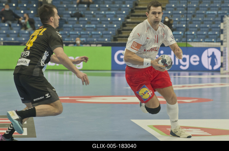 Mens' EHF Euro 2022 Debrecen(Főnix Arena)Denmark v Montenegro-stock-foto
