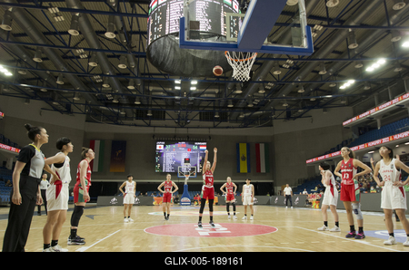 U17 Women's Basketball World Cup Hungary/Debrecen 2022 Hungary-Japan-stock-foto