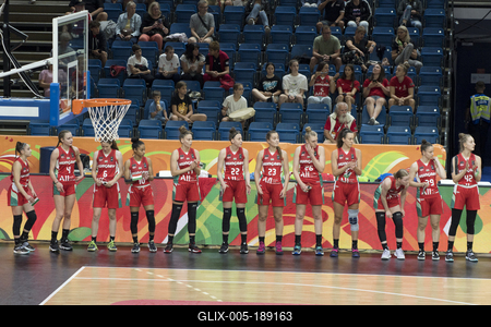 U17 Women's Basketball World Cup Hungary/Debrecen 2022 Hungary-Japan-stock-foto