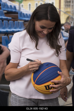 3X3 Street Basketball U18 DEBRECEN/HUNGARY-stock-foto