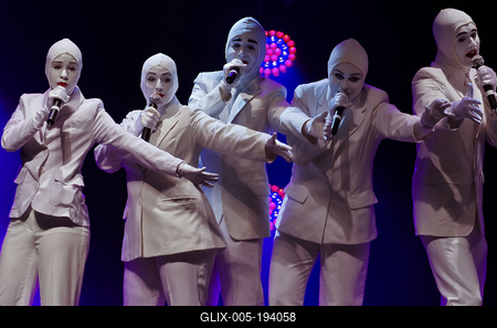 Vocapeople acapella team-stock-foto