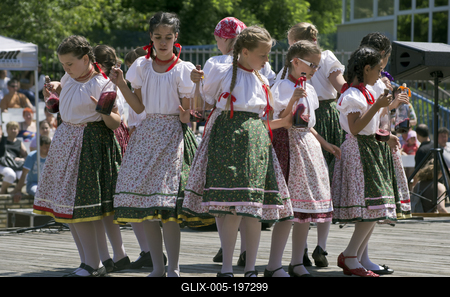 Hagyományőrzés Pünkösd napján Hajdúszoboszlón-stock-foto