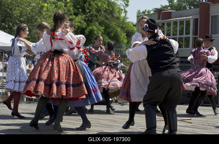Hagyományőrzés Pünkösd napján Hajdúszoboszlón-stock-foto
