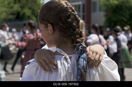 Hagyományőrzés Pünkösd napján Hajdúszoboszlón-stock-foto