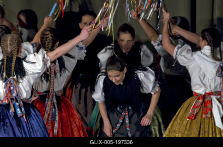 Hagyományőrzés Pünkösd napján Debrecenben-stock-foto