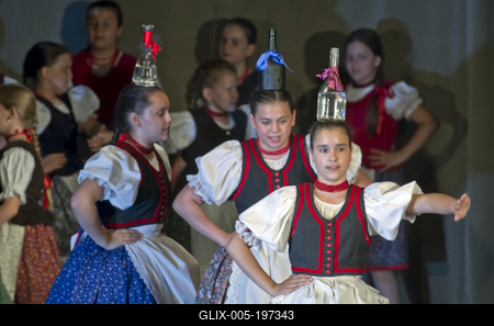 Hagyományőrzés Pünkösd napján Debrecenben-stock-foto