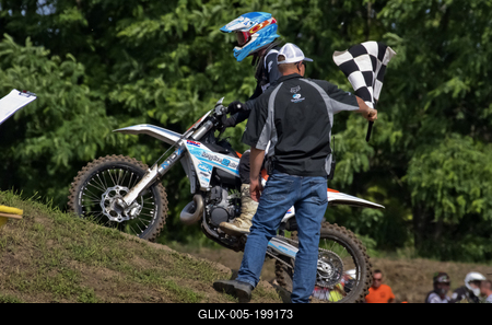 ELITE MOTOCROSS MAGYAR BAJNOKSÁG III. FORDULÓ Tápióbicskén-stock-foto