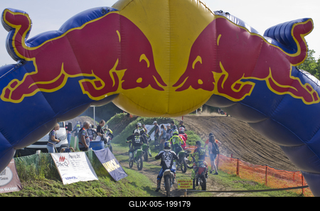 ELITE MOTOCROSS MAGYAR BAJNOKSÁG III. FORDULÓ Tápióbicskén-stock-foto