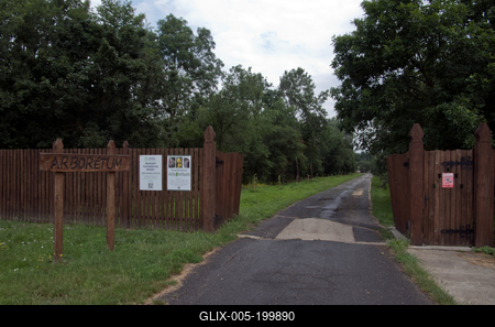 Farkasszigeti Botanikus kert Püspökladány-stock-foto
