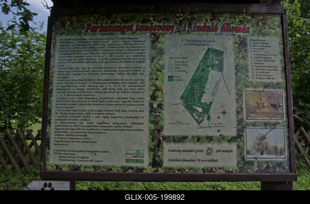 Farkasszigeti Botanikus kert Püspökladány-stock-foto