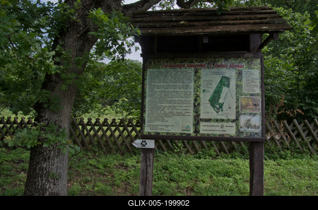 Farkasszigeti Botanikus kert Püspökladány-stock-foto