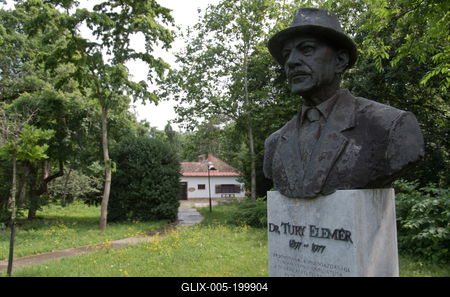 Farkasszigeti Botanikus kert Püspökladány-stock-foto