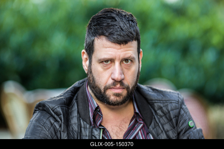 Puzsér Róbert interjú-stock-foto