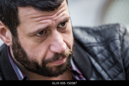 Puzsér Róbert interjú-stock-foto