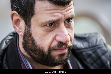 Puzsér Róbert interjú-stock-foto