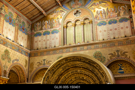 Román csarnok, Szépművészeti Múzeum-stock-foto