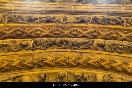 A Freibergi Aranykapu másolata, Román csarnok, Szépművészeti Múzeum-stock-foto