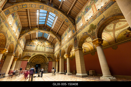 Román csarnok, Szépművészeti Múzeum-stock-foto
